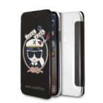 Karl Lagerfeld KLFLBKPXKSB iPhone X/Xs black bookcase Signature Glitter
