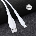 USAMS U35 microUSB Cable 2A Fast Charge 1m white SJ365USB02 (US-SJ365) - imagine 2