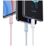 Cable USAMS Cloud Series US-SJ658 6A USB-A to USB-C 1.2m blue - imagine 5