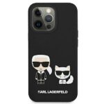 Karl Lagerfeld KLHMP13XSSKCK iPhone 13 Pro Max 6,7" hardcase black Silicone Karl & Choupette M - imagine 4