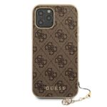 Guess GUHCP12MGF4GBR iPhone 12/12 Pro 6,1" brown hardcase 4G Charms Collection - imagine 3