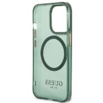 Guess GUHMP13LHTCMA iPhone 13 Pro / 13 6,1" khaki hard case Gold Outline Translucent MagSafe - imagine 7