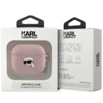 Karl Lagerfeld KLA3PGKIPP AirPods 3 cover pink Monogram Karl Head - imagine 3