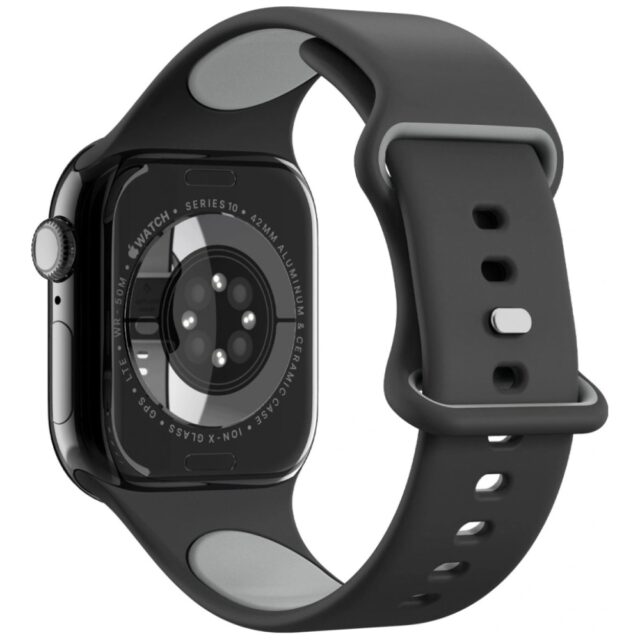 Band Spigen Nano Pop for Apple Watch  6/7/8/9/10/11/SE/SE 3 (40/41/42 mm) black - imagine 5