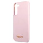Guess GUHCS22MLSLMGLA S22+ S906 lavender hardcase Silicone Script Metal Logo - imagine 6
