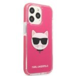 Karl Lagerfeld KLHCP13XTPECPI iPhone 13 Pro Max 6,7" hardcase fuschia Choupette Head - imagine 4