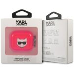 Karl Lagerfeld KLA3UCHFP AirPods 3 cover pink Choupette - imagine 3