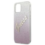 Guess GUHCP12SPCUGLSPI iPhone 12 mini 5,4" pink hardcase Glitter Gradient Script - imagine 6