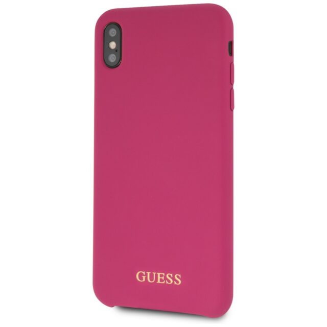 Guess GUHCI65LSGLPI iPhone Xs Max pink hard case Silicone - imagine 2