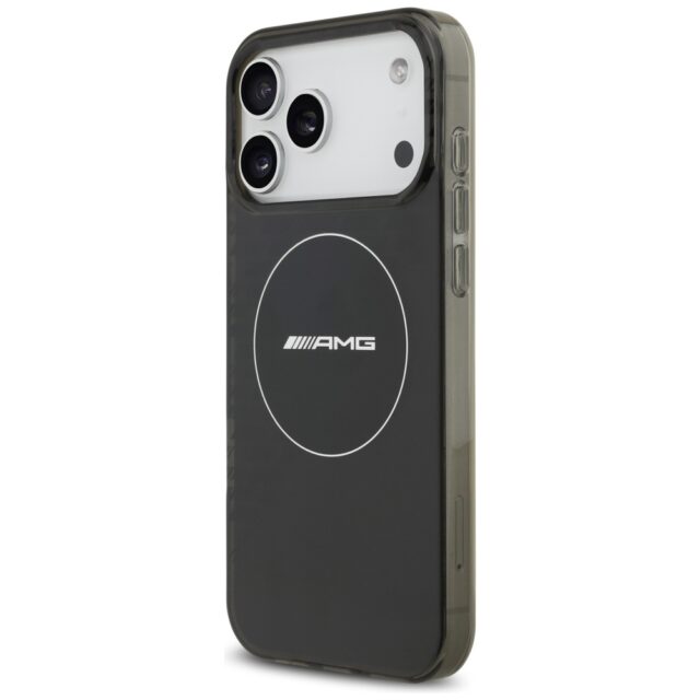 Case AMG Double Layer Transparent        Smocked MagSafe for iPhone 17 Pro Max black - imagine 2