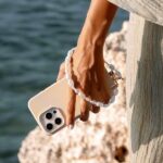 UNIQ Coehl Perla Handstrap universal phone strap for hand white/white pearl - imagine 6