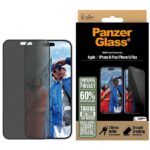 PanzerGlass Privacy Screen ProtectoriPhone 16 Plus / 15 Plus 6.7" Ultra-Wide Fit P2863