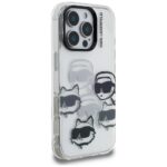 Case Karl Lagerfeld IML Multi K&C Head   Pattern for iPhone 16 Pro Max transparent - imagine 4