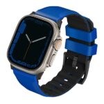 UNIQ Linus Strap Apple Watch Series 1-8/SE/SE2/SE3/Ultra1/2/3 42/44/45/49mm Airosoft Silicone blue