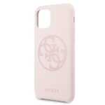 Guess GUHCN58LS4GLP iPhone 11 Pro light pink hard case Silicone 4G Tone On Tone - imagine 3
