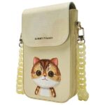 Nimmy phone bag khaki Big Eyed  Pet 2.0 Cat - imagine 2