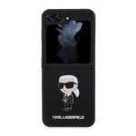 Karl Lagerfeld KLHCZF5SNIKBCK Z Flip5hardcase black Silicone Ikonik - imagine 2