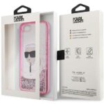 Karl Lagerfeld KLHCI8LNKHCP iPhone 7/8/SE 2020 / SE 2022 pink hardcase Glitter Karl Head - imagine 8