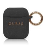 Guess GUACCSILGLBK AirPods cover black Silicone Glitter