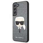 Karl Lagerfeld KLHCS22MSAKHSL S906 S22+ silver hardcase Saffiano Ikonik Karl`s Head - imagine 2