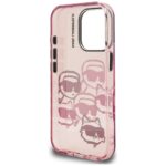 Case Karl Lagerfeld IML Multi K&C Head Pattern for iPhone 16 Pro pink - imagine 7