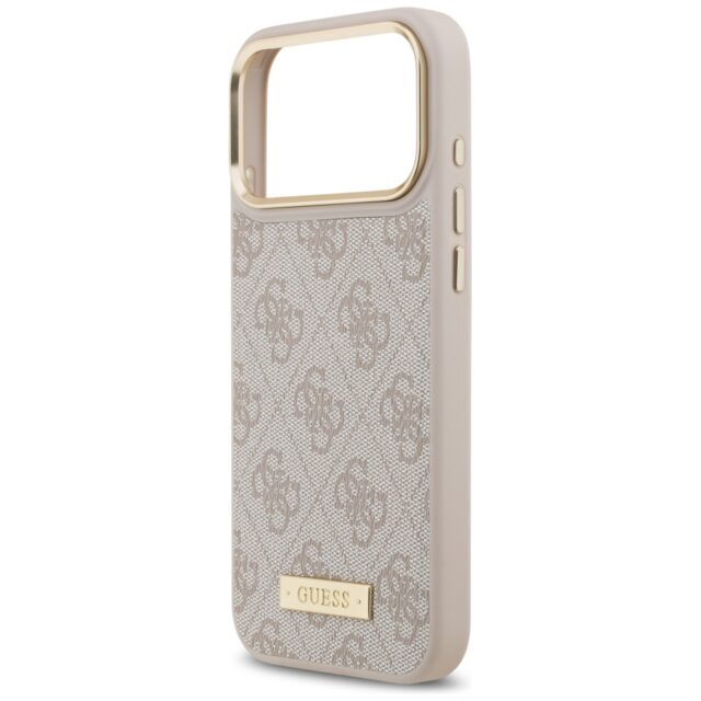 Guess 4G Logo Plate MagSafe Case for iPhone 17 Pro Max Pink - imagine 6