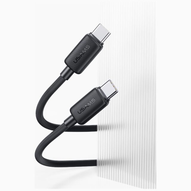 Cable USAMS KY Series US-SJ691 60W USB-C to USB-C 1m black - imagine 4