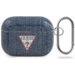 Guess GUACAPTPUJULDB AirPods Pro cover dark blue Jeans Collection