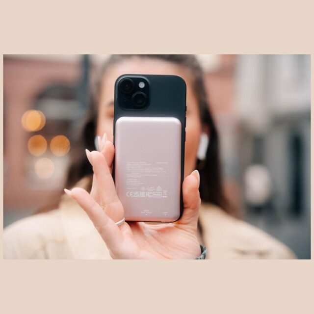 Verbatim Wireless Magnetic Power Bank `n` Go 15W 5000mAh pink 32243 - imagine 5