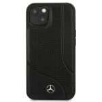 Mercedes MEHCP13SCDOBK iPhone 13 mini5,4" black hardcase Leather Perforated Area - imagine 3
