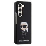 Karl Lagerfeld KLHCZFD5SNIKBCK Z Fold5 hardcase black Silicone Ikonik - imagine 5