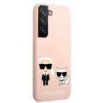 Karl Lagerfeld KLHCS22SSSKCI S22 S901 hardcase light pink Silicone Ikonik Karl & Choupett - imagine 4