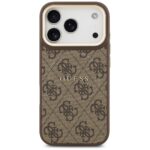Case Guess 4G PU Classic Logo MagSafe for iPhone 17 Pro brown - imagine 3