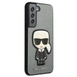 Karl Lagerfeld KLHCS22SOKPG S901 S22 silver hardcase Saffiano Ikonik Karl`s Patch - imagine 4