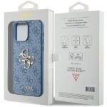Guess GUHCP15X4GMGBL iPhone 15 Pro Max 6.7" blue hardcase 4G Big Metal Logo - imagine 8