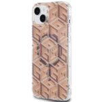 Guess GUHMP15MHGCUSTGW iPhone 15 Plus /14 Plus 6.7" brown hardcase IML GCube MagSafe - imagine 2