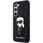 Karl Lagerfeld KLHCS23SSAKLHKPK S23 S911 hardcase black Saffiano Monogram Ikonik - imagine 2