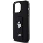 Karl Lagerfeld KLHCP13XGSACHPK iPhone 13 Pro Max 6.7" black hardcase Gripstand Saffiano Choupe - imagine 6