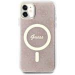 Guess GUHMN61H4STP iPhone 11 6.1" pink hardcase 4G MagSafe - imagine 3