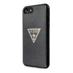 Guess GUHCI8SGTLBK iPhone 7/8/SE 2020/ SE 2022 black hard case Glitter Triangle - imagine 2