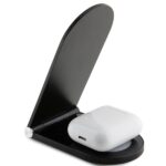 Mercedes Foldable Wireless Charger 2-in-1 MEMFBGSLK 15W Black Silver Star MagSafe - imagine 3