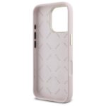 Guess GUHCP16LM4DGPP iPhone 16 Pro 6.3" pink hardcase Silicone Logo Strass 4G - imagine 7