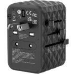 Verbatim Travel Adapter EU/UK/US GaN 2xUSB-A/2xUSB-C PD 65W UTA-05 black 32120 - imagine 2