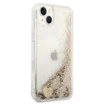 Guess GUOHCP14SGLHFLGO iPhone 14 / 15 / 13 6.1" gold hardcase Glitter Charms - imagine 4