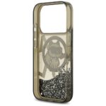 Karl Lagerfeld Liquid Glitter Choupette Logo MagSafe Case for iPhone 17 Pro Black - imagine 7