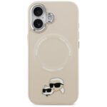 Karl Lagerfeld Karl & Choupette Pins MagSafe Case for iPhone 17 Beige - imagine 3