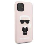 Karl Lagerfeld KLHCN61SLFKPI iPhone 11 6,1" / Xr hardcase light pink Silicone Iconic - imagine 5