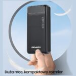 AWEI PowerBank P6K 20000mAh black 2xUSB/Micro-USB - imagine 4