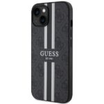 Guess GUHMP14MP4RPSK iPhone 14 Plus / 15 Plus 6.7" black hardcase 4G Printed Stripes MagSafe - imagine 2