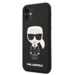 Karl Lagerfeld KLHCN61SLFKBK iPhone 11 6,1" / Xr hardcase black Silicone Iconic - imagine 2